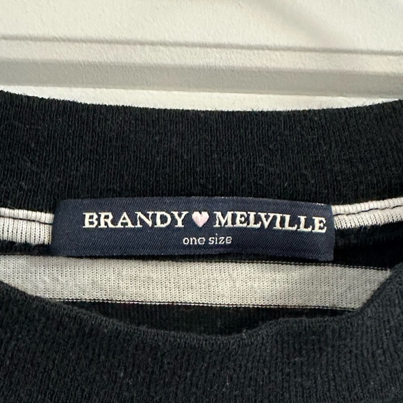 Brandy Melville Striped Longsleeve Shirt - Picture 3 of 3
